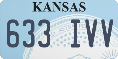 KS license plate 633IVV