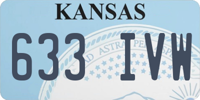 KS license plate 633IVW