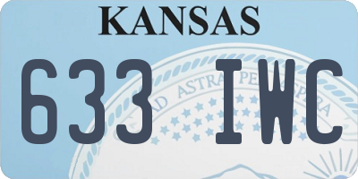 KS license plate 633IWC