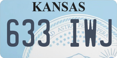 KS license plate 633IWJ
