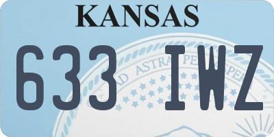 KS license plate 633IWZ