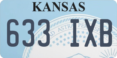 KS license plate 633IXB