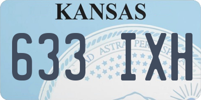 KS license plate 633IXH