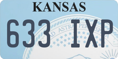 KS license plate 633IXP