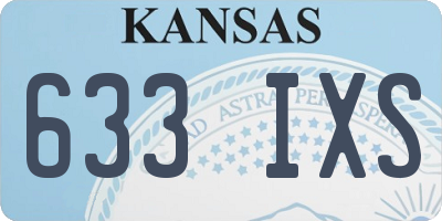 KS license plate 633IXS