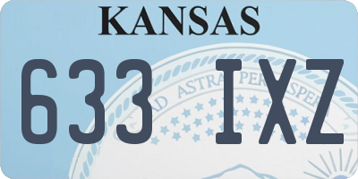 KS license plate 633IXZ