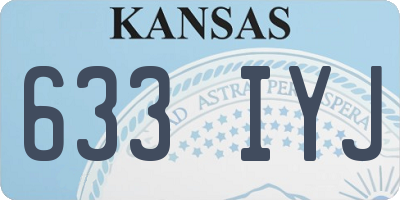 KS license plate 633IYJ