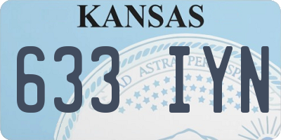 KS license plate 633IYN