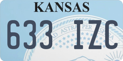 KS license plate 633IZC