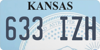 KS license plate 633IZH