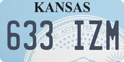 KS license plate 633IZM
