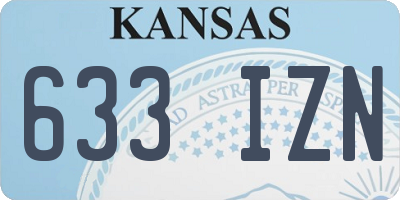 KS license plate 633IZN