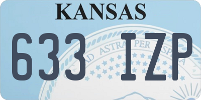 KS license plate 633IZP