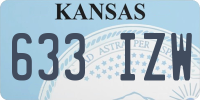 KS license plate 633IZW