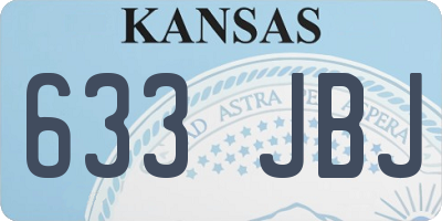 KS license plate 633JBJ