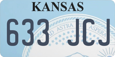 KS license plate 633JCJ