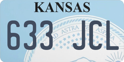 KS license plate 633JCL