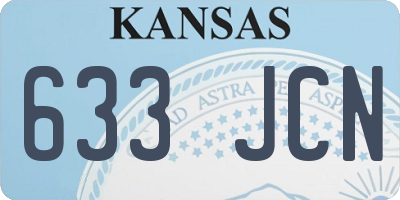 KS license plate 633JCN