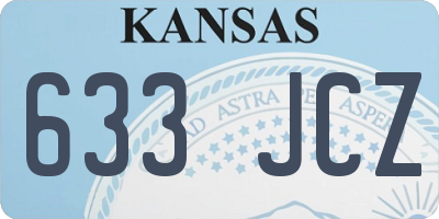 KS license plate 633JCZ