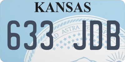 KS license plate 633JDB