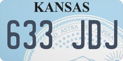 KS license plate 633JDJ