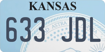 KS license plate 633JDL