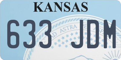 KS license plate 633JDM