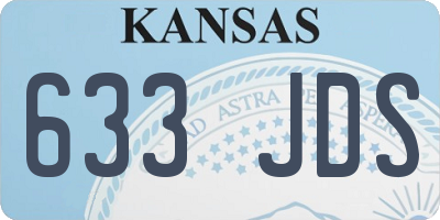 KS license plate 633JDS