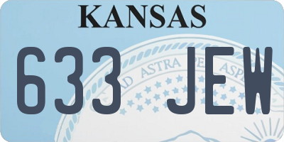 KS license plate 633JEW