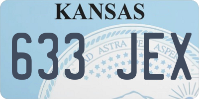 KS license plate 633JEX