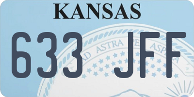 KS license plate 633JFF