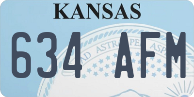 KS license plate 634AFM