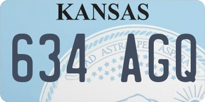 KS license plate 634AGQ