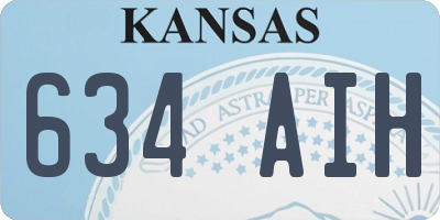 KS license plate 634AIH