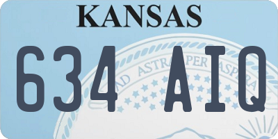 KS license plate 634AIQ