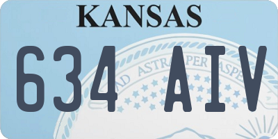 KS license plate 634AIV