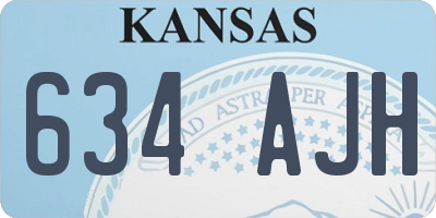 KS license plate 634AJH