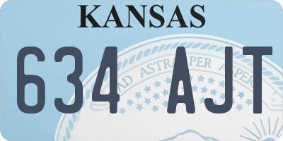 KS license plate 634AJT