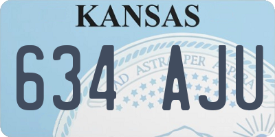 KS license plate 634AJU