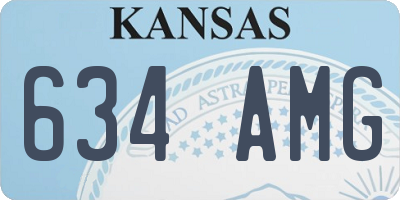 KS license plate 634AMG