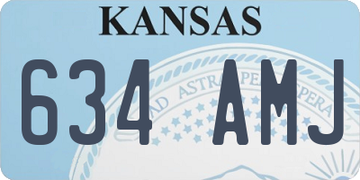 KS license plate 634AMJ