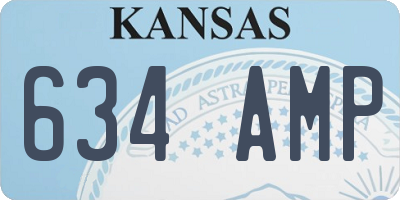 KS license plate 634AMP