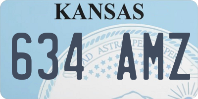 KS license plate 634AMZ