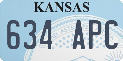 KS license plate 634APC