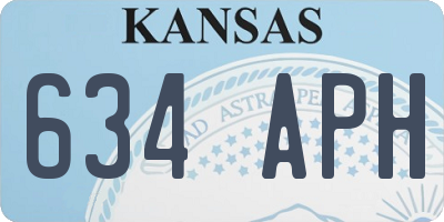 KS license plate 634APH