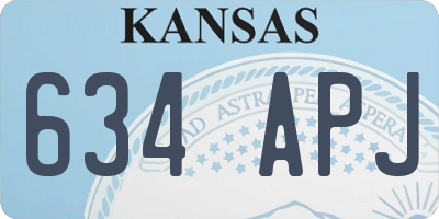 KS license plate 634APJ