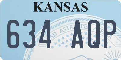 KS license plate 634AQP
