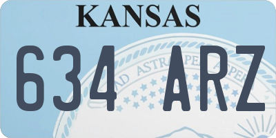 KS license plate 634ARZ