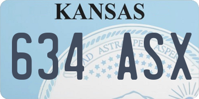 KS license plate 634ASX