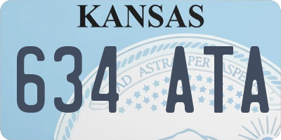 KS license plate 634ATA